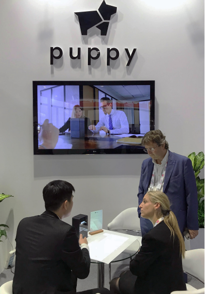 震撼中东 小狗机器人携puppy cube亮相2018 GITEX