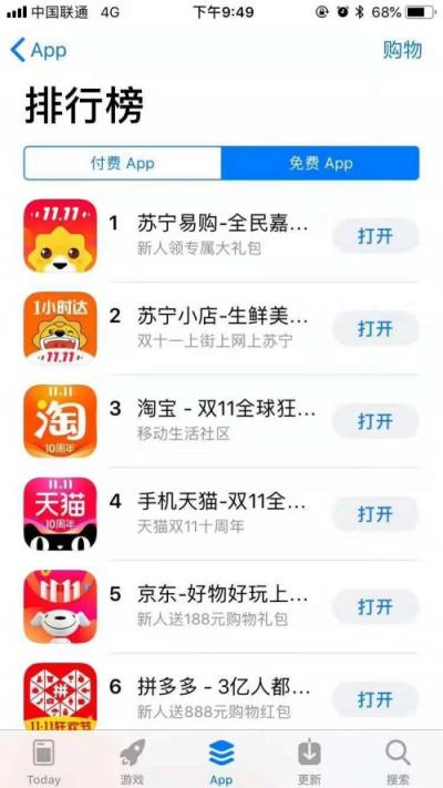 2亿邻里红包给力！苏宁小店APP冲击App Store购物类下载冠军