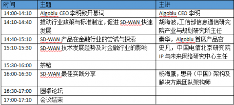 金融行业SD-WAN的应用与实践研讨会将于12月7日在北京举行