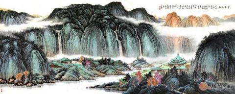 画家许吉尔精品山水国画欣赏，领略祖国山河景色艺术非凡！