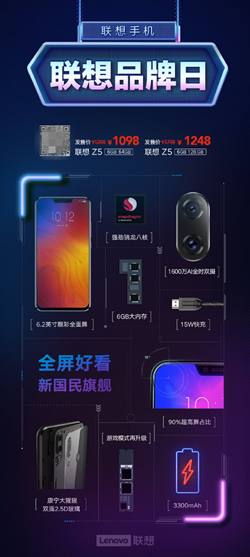 “机渴难耐”却不知选哪个品牌？超品日联想Z5s首降100热销中