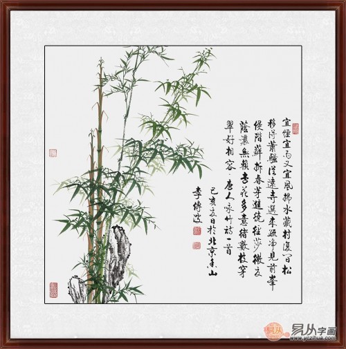 进门玄关挂画 说说竹子画挂玄关的好处