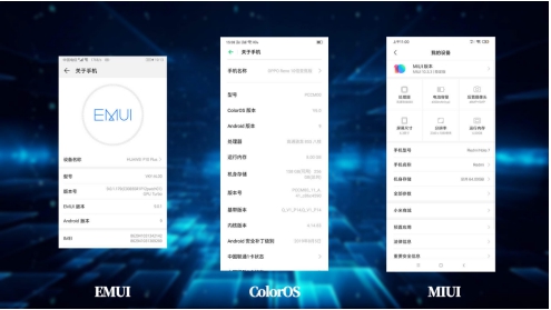 国产头部 UI 对比，ColorOS、MIUI、EMUI 的区别你知道多少