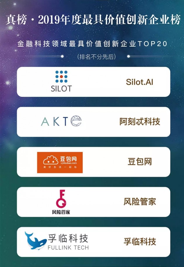 孚临科技荣登铅笔道真榜-2019年度最具价值创新企业榜 TOP20