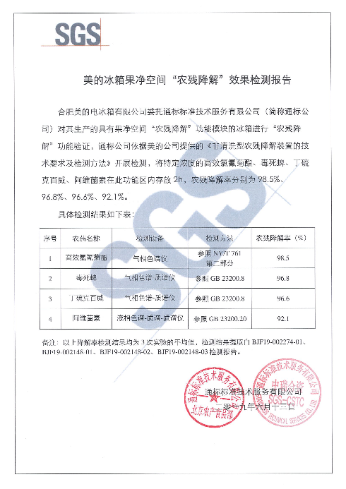 美的果净冰箱入围家电行业“奥斯卡”——红顶奖，除农残方案突破智能冰箱科技边界