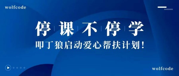 叩丁狼拿出百万课程补贴，支持湖北青年学习IT！