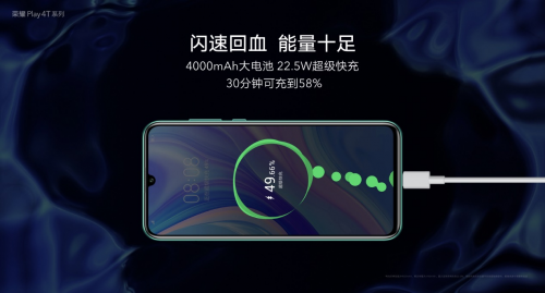 麒麟810+4800万三摄+屏幕指纹，荣耀Play4T系列正式亮相