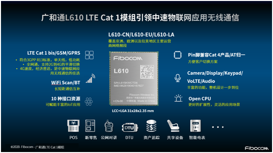 连获三证广和通L610成为国内首个具备量产出货资质的Cat 1模组