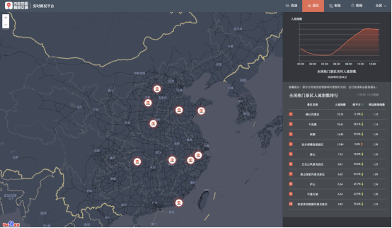 消费市场显活力 百度地图热力图显示五一多地购物中心热度高