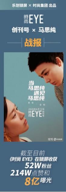 乐划锁屏联合时尚集团推出《时尚EYE》，创刊号上线吸粉52万