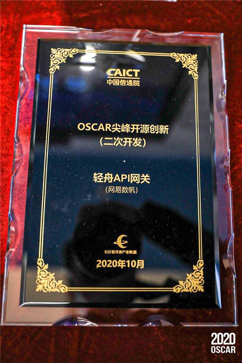 网易数帆轻舟API网关获OSCAR尖峰开源技术创新奖