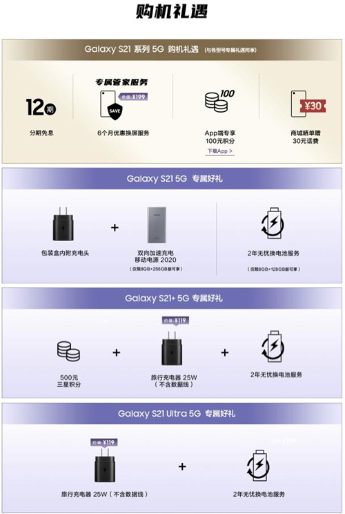 三星Galaxy S21 5G系列购机礼遇丰富 新春入手正当时