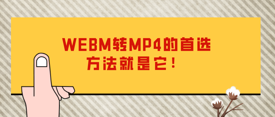 WEBM转MP4的首选方法就是它！