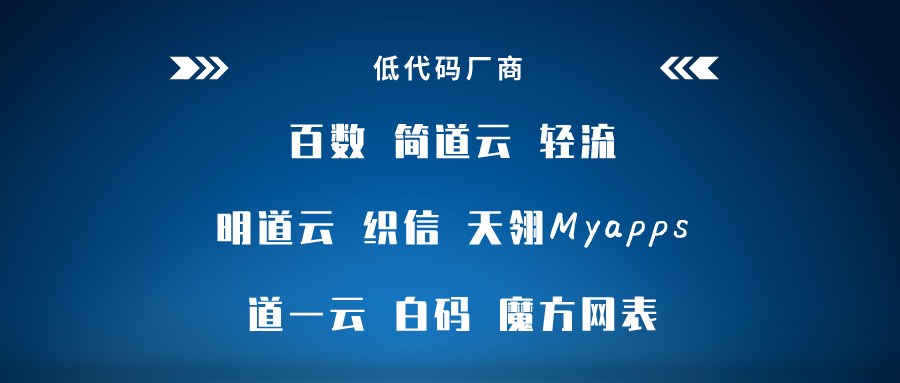 低代码工具代理模式大汇总，各类定制厂商赶紧收藏，看哪一款是你需要的?