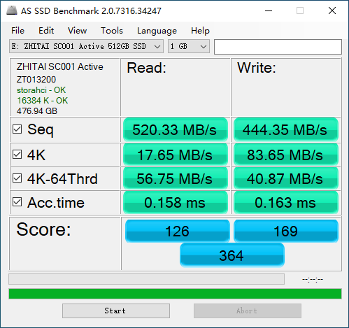 致钛固态硬盘SC001 Active实测，老本本的新春之路