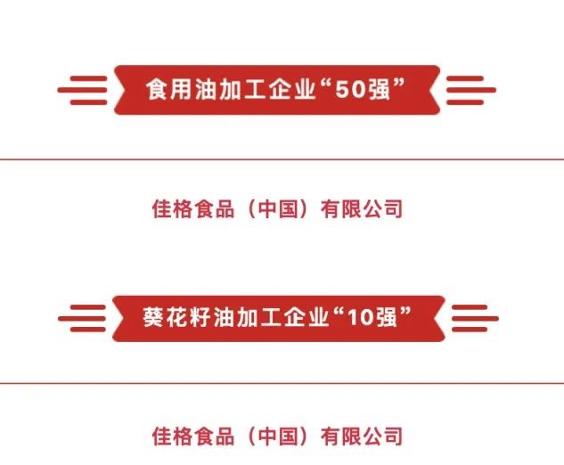 2020年度食用油加工企业强出炉，多力食用油生产厂商佳格再度上榜！