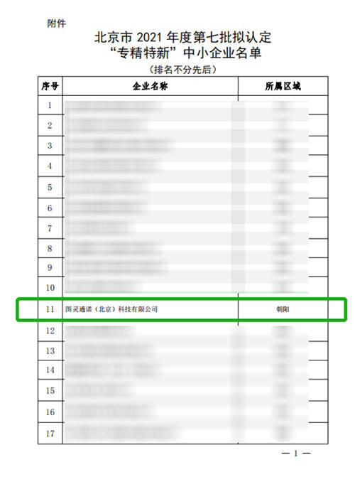 视达SandStar入选北京市“专精特新”中小企业