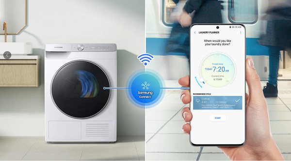高效科技+AI智控，三星为你一键开启懒人洗烘生活