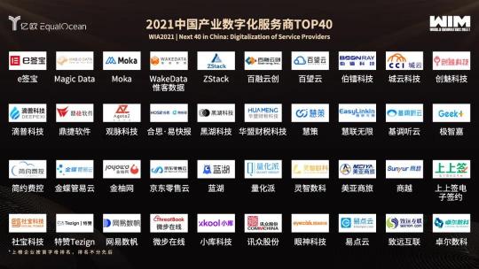 ZStack入选“2021中国产业数字化服务商TOP40”