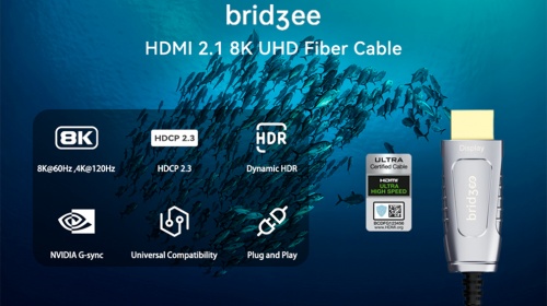 8K已来，bridgee出品光纤HDMI“H48”