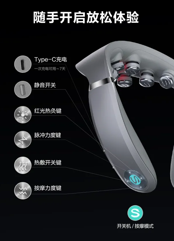 来酷数码：随身“按摩师”解放你的颈椎！