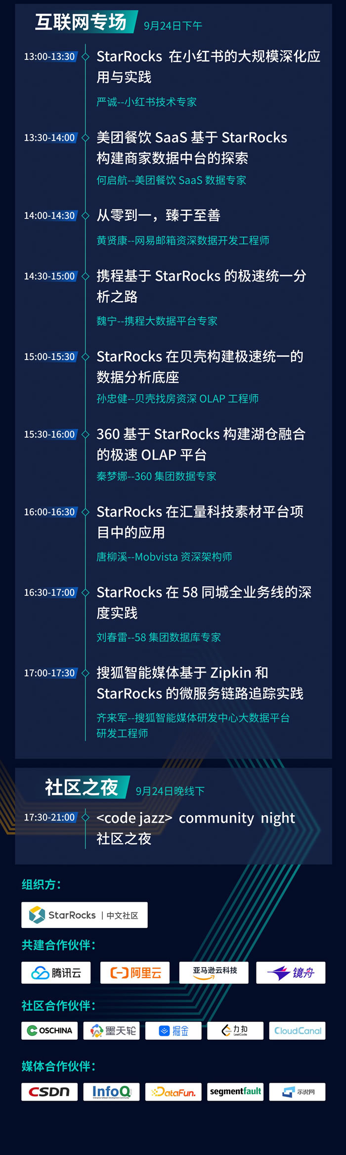 StarRocks Summit Asia 2022 全议程公布5.jpg