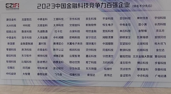 金融科技稳健成长，赛博昆仑荣获“中国金融科技百强企业”称号