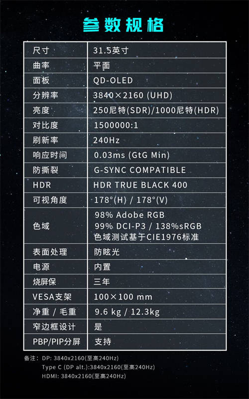 微星发布MPG 322URX QD-OLED流光显示器，DP2.1技术引领视觉新体验