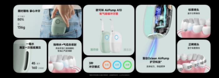 看各路知乎答主怎么评 欧可林AirPump A10氧气啵啵冲牙器体验分享